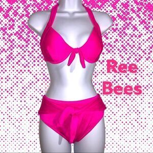 NWT! Ree bees hot pink bikini